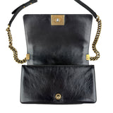 Pre-owned Chanel Black Quilted Leather Medium Boy Flap Bag