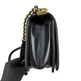 Pre-owned Chanel Black Quilted Leather Medium Boy Flap Bag