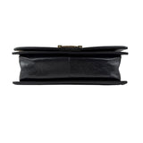 Pre-owned Chanel Black Quilted Leather Medium Boy Flap Bag