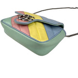 Pre-owned Gucci Multicolor Quilted Leather GG Marmont Matelasse Super Mini Bag