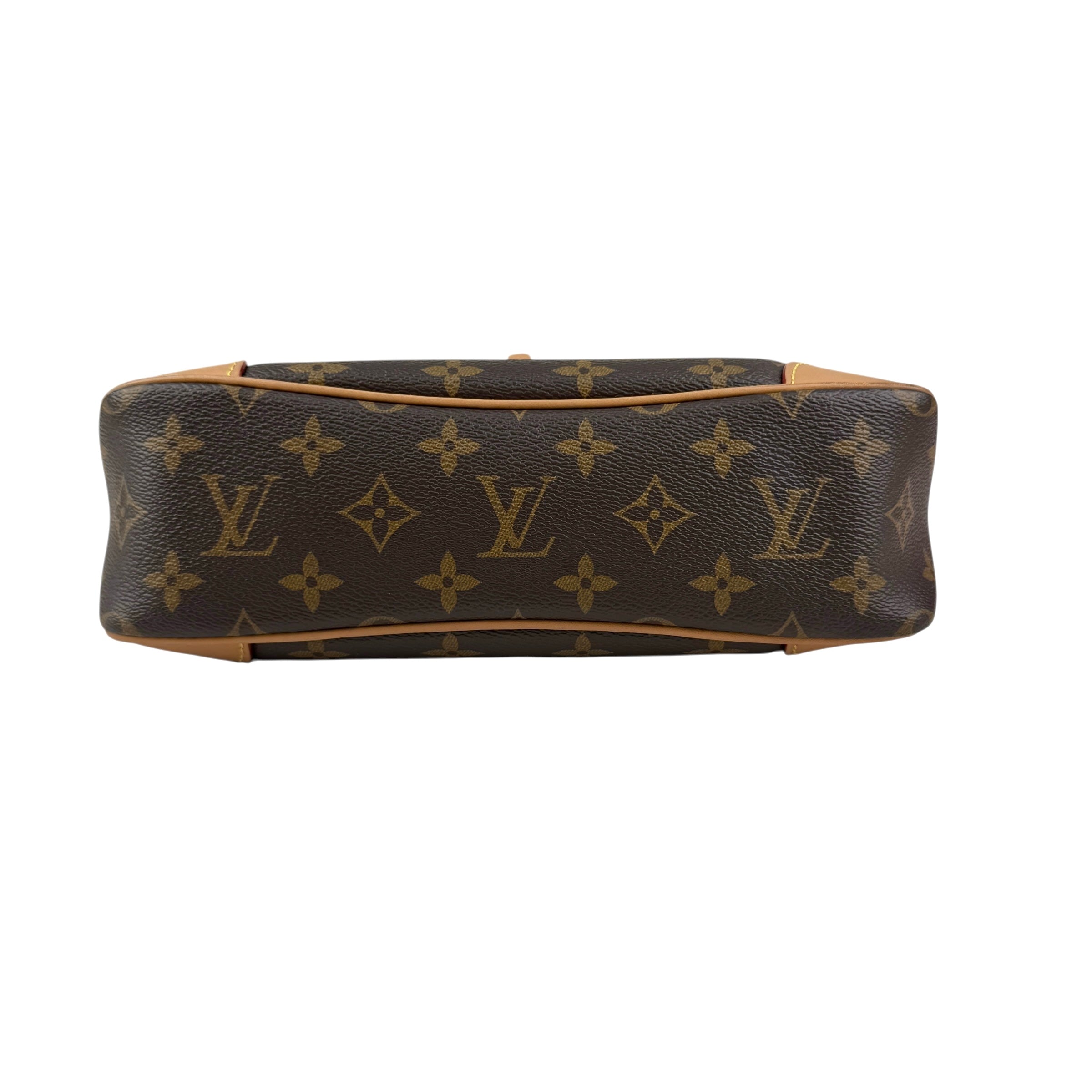 Pre-owned Louis Vuitton Natural Monogram Canvas Odeon PM