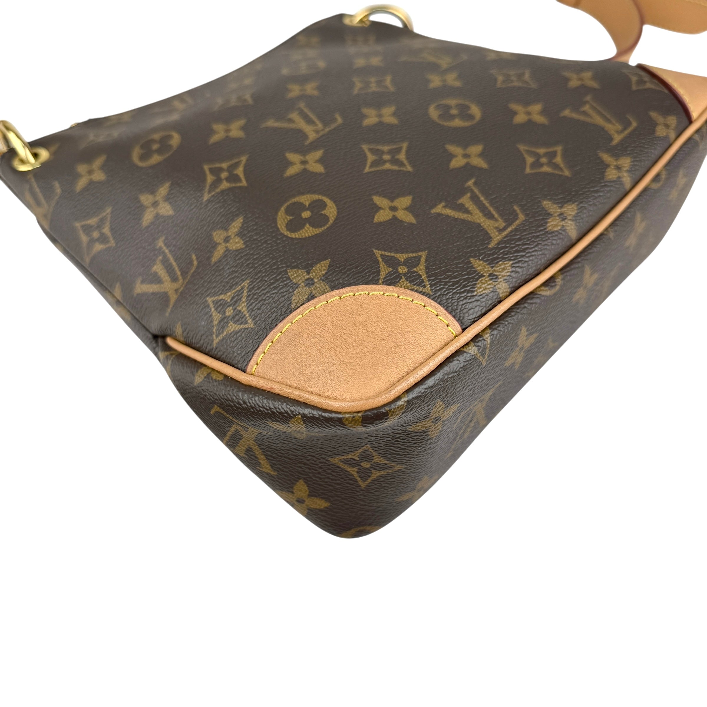 Pre-owned Louis Vuitton Natural Monogram Canvas Odeon PM