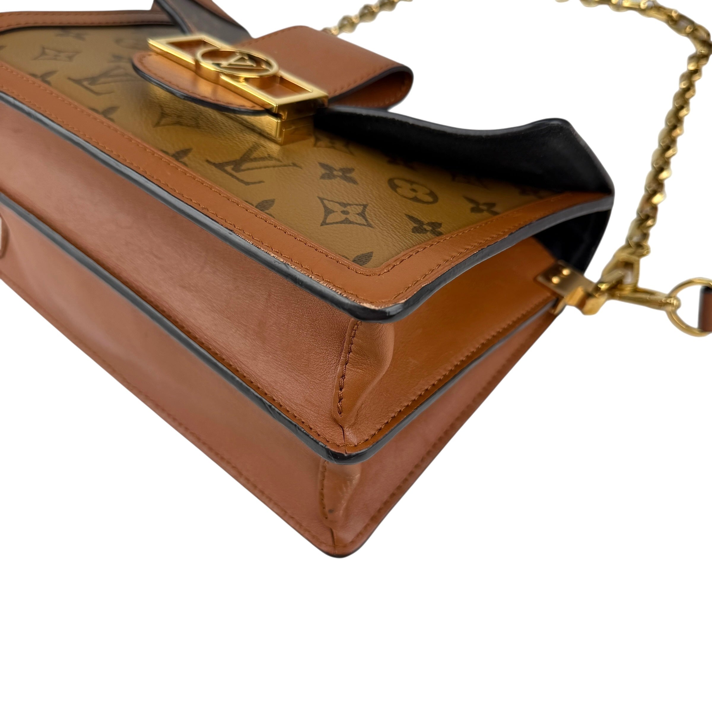 Pre-owned Louis Vuitton Monogram Reverse Canvas Dauphine Bag