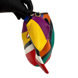 Loewe Multicolor Leather Mini Striped Elephant Crossbody Bag