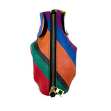 Pre-owned Loewe Multicolor Leather Mini Striped Elephant Crossbody Bag