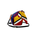 Loewe Multicolor Leather Mini Striped Elephant Crossbody Bag