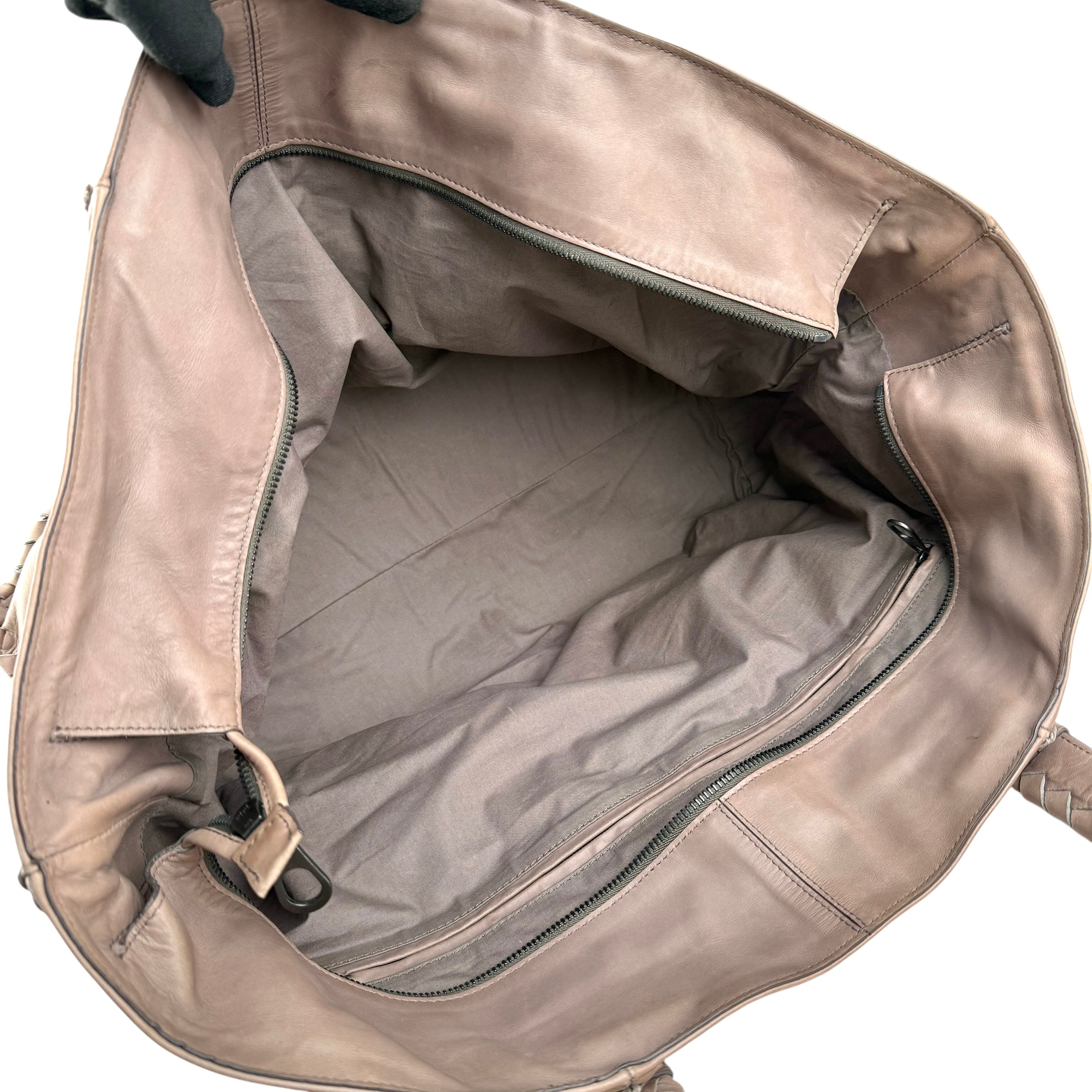 Pre-owned Bottega Veneta Calfskin Intrecciato Diamond Tote Pompei