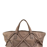 Bottega Veneta Calfskin Intrecciato Diamond Tote Pompei
