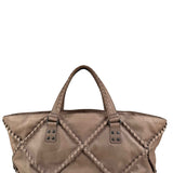 Bottega Veneta Calfskin Intrecciato Diamond Tote Pompei
