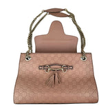 Pre-owned Gucci Camelia Guccissima Leather Emily Chain Shoulder Bag