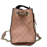 Pre-owned Gucci Camelia Guccissima Leather Emily Chain Shoulder Bag