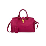Saint Laurent Fuchsia Calfskin Leather Classic Medium Y Cabas Bag