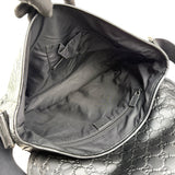 Pre-owned Gucci Black Guccissima Rubber Medium Messenger Bag
