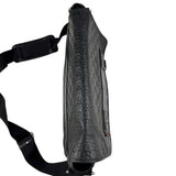 Pre-owned Gucci Black Guccissima Rubber Medium Messenger Bag
