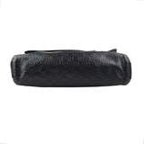 Pre-owned Gucci Black Guccissima Rubber Medium Messenger Bag