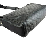 Pre-owned Gucci Black Guccissima Rubber Medium Messenger Bag