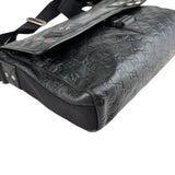 Pre-owned Gucci Black Guccissima Rubber Medium Messenger Bag