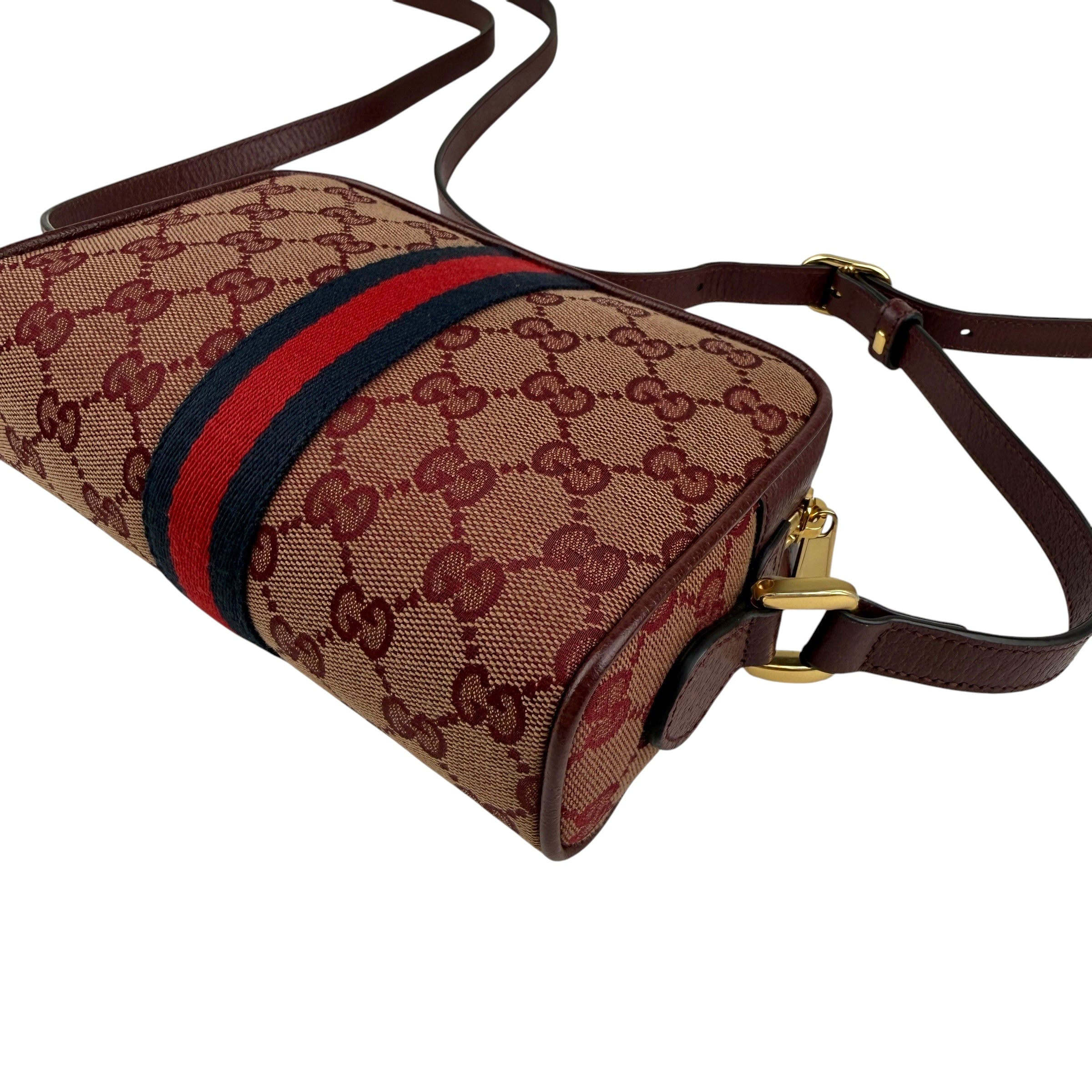Pre-owned Gucci Mini Ophidia Shoulder Bag