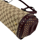 Pre-owned Gucci Beige/Ebony GG Canvas Bamboo Bullet Tote bag