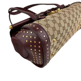 Pre-owned Gucci Beige/Ebony GG Canvas Bamboo Bullet Tote bag