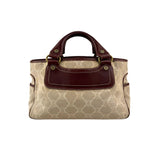 Pre-owned Celine Brown/Beige Macadam Canvas Leather Boogie Tote tote bag main image