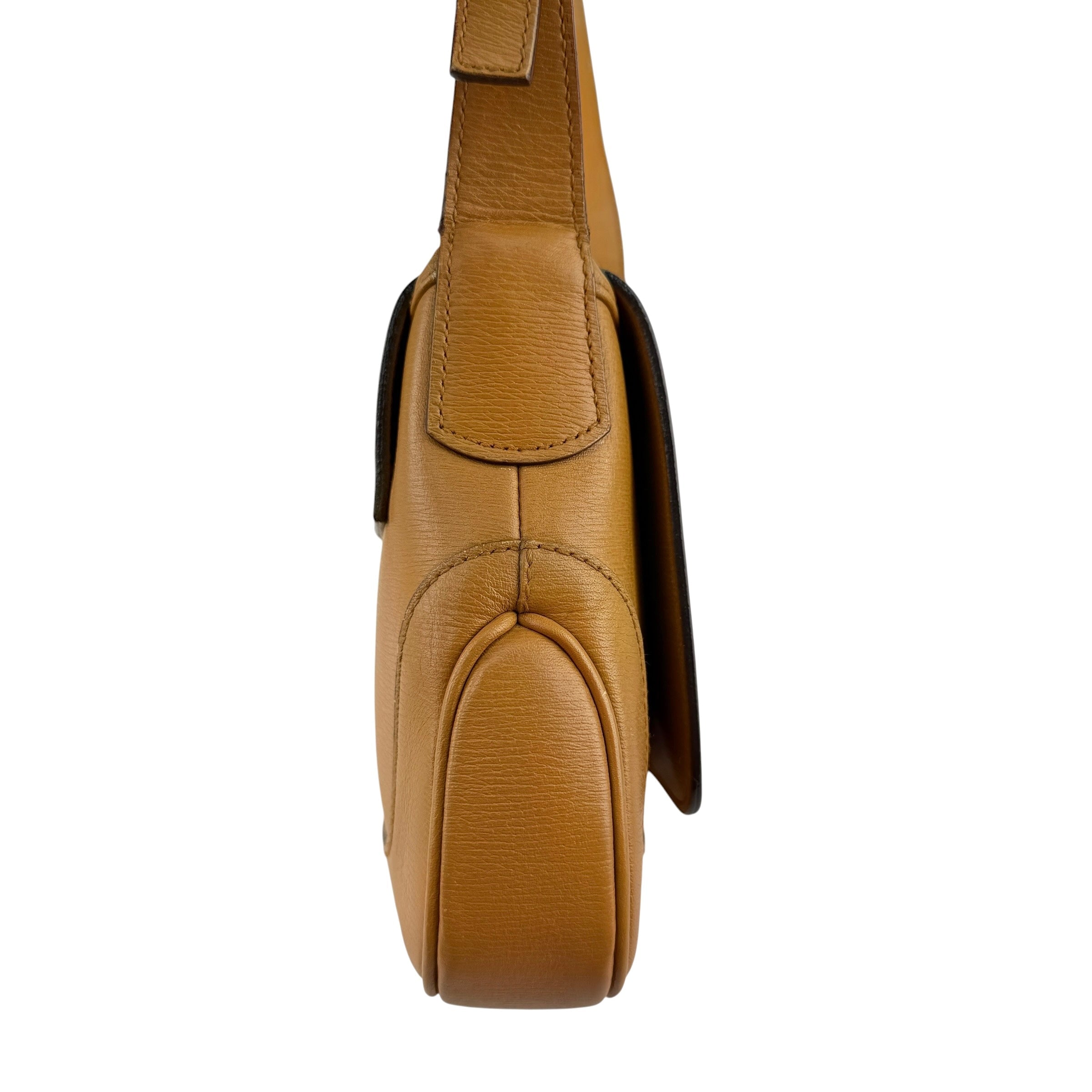 Pre-owned Gucci Jackie Caramel Tan Brown Leather Hobo Shoulder Bag