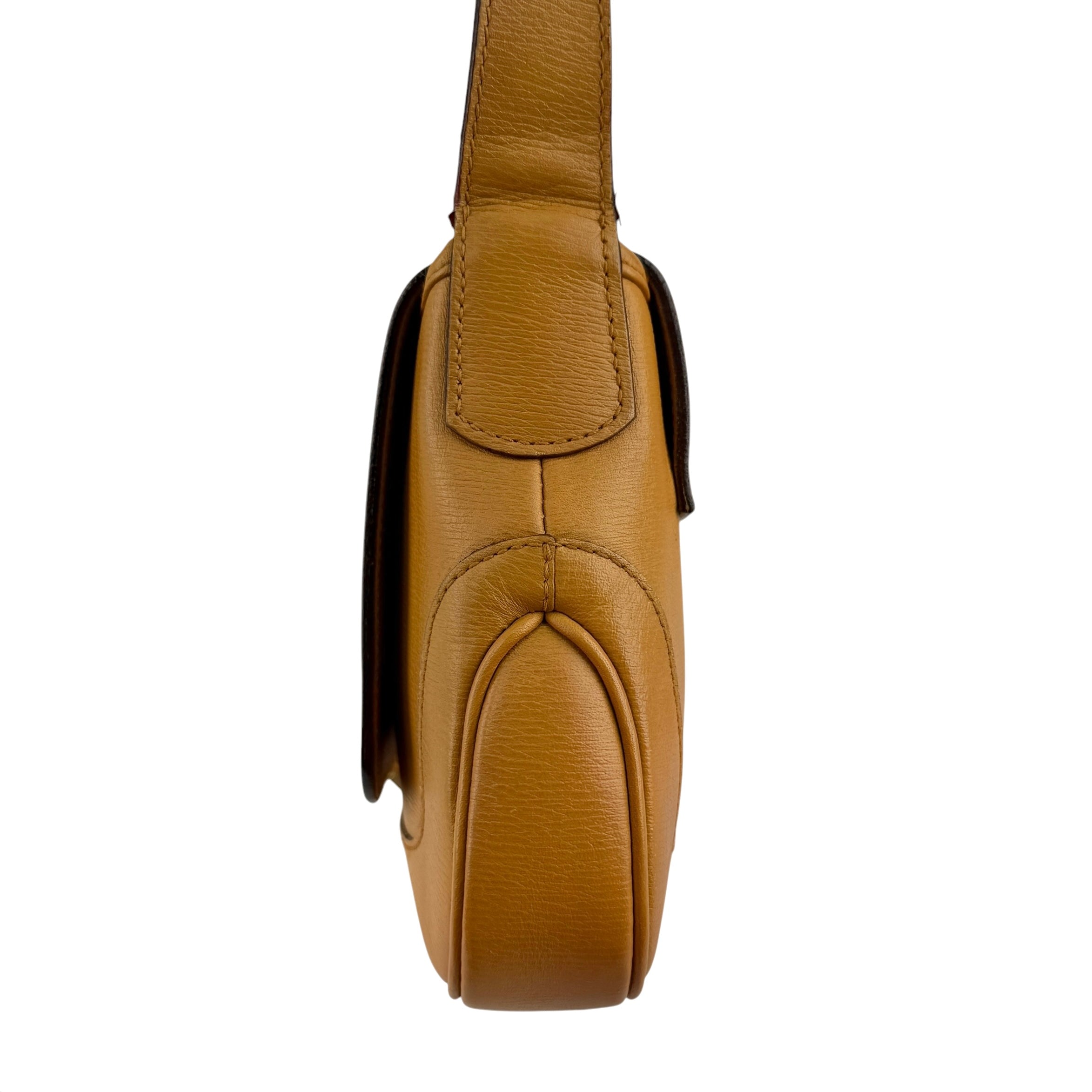 Pre-owned Gucci Jackie Caramel Tan Brown Leather Hobo Shoulder Bag