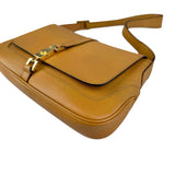 Pre-owned Gucci Jackie Caramel Tan Brown Leather Hobo Shoulder Bag