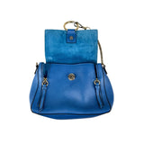 Pre-owned Chloé Crossbody Faye Day Navy Ink Blue Leather Shoulder Bag