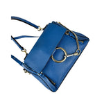 Pre-owned Chloé Crossbody Faye Day Navy Ink Blue Leather Shoulder Bag