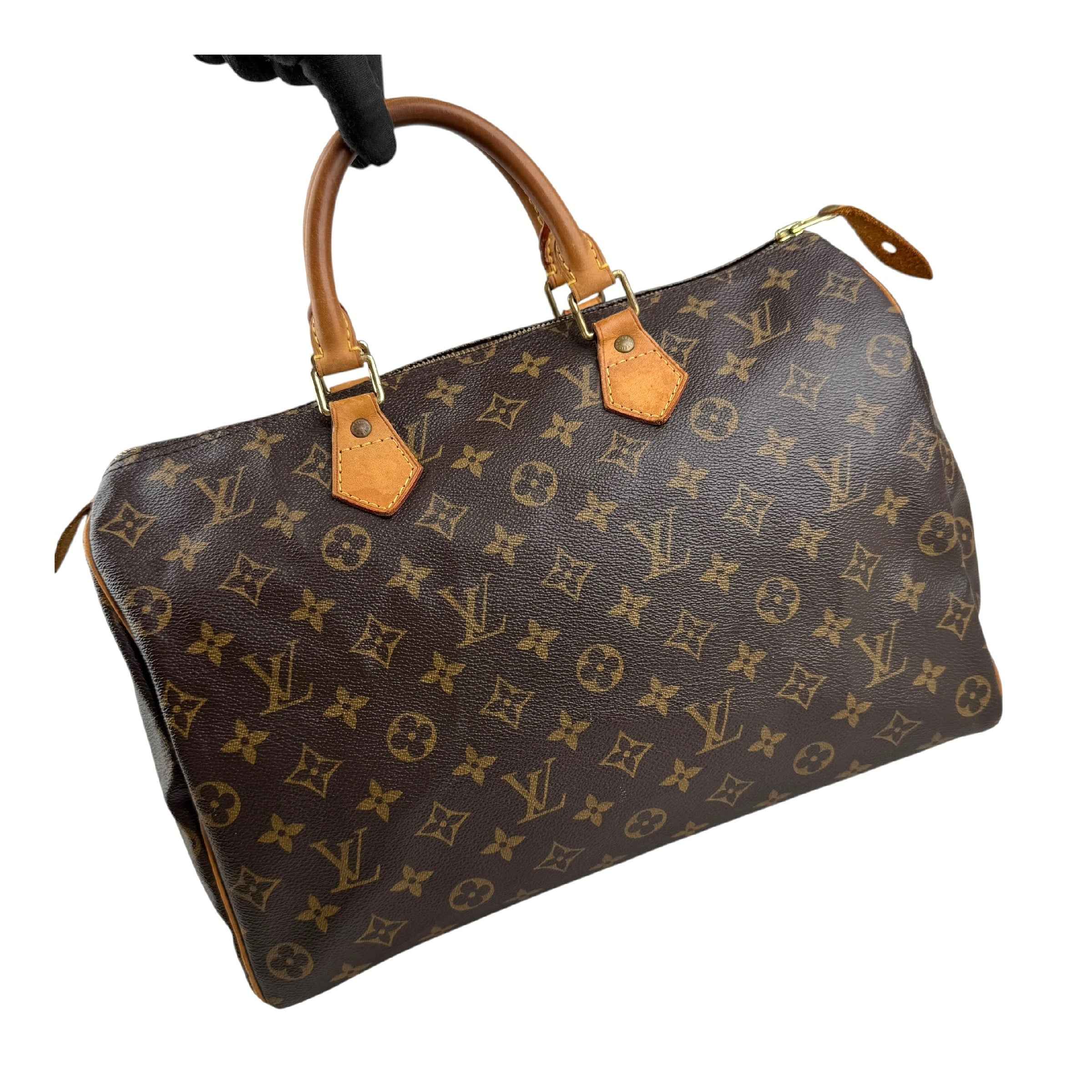 Louis Vuitton Monogram Canvas Speedy 35 Bag