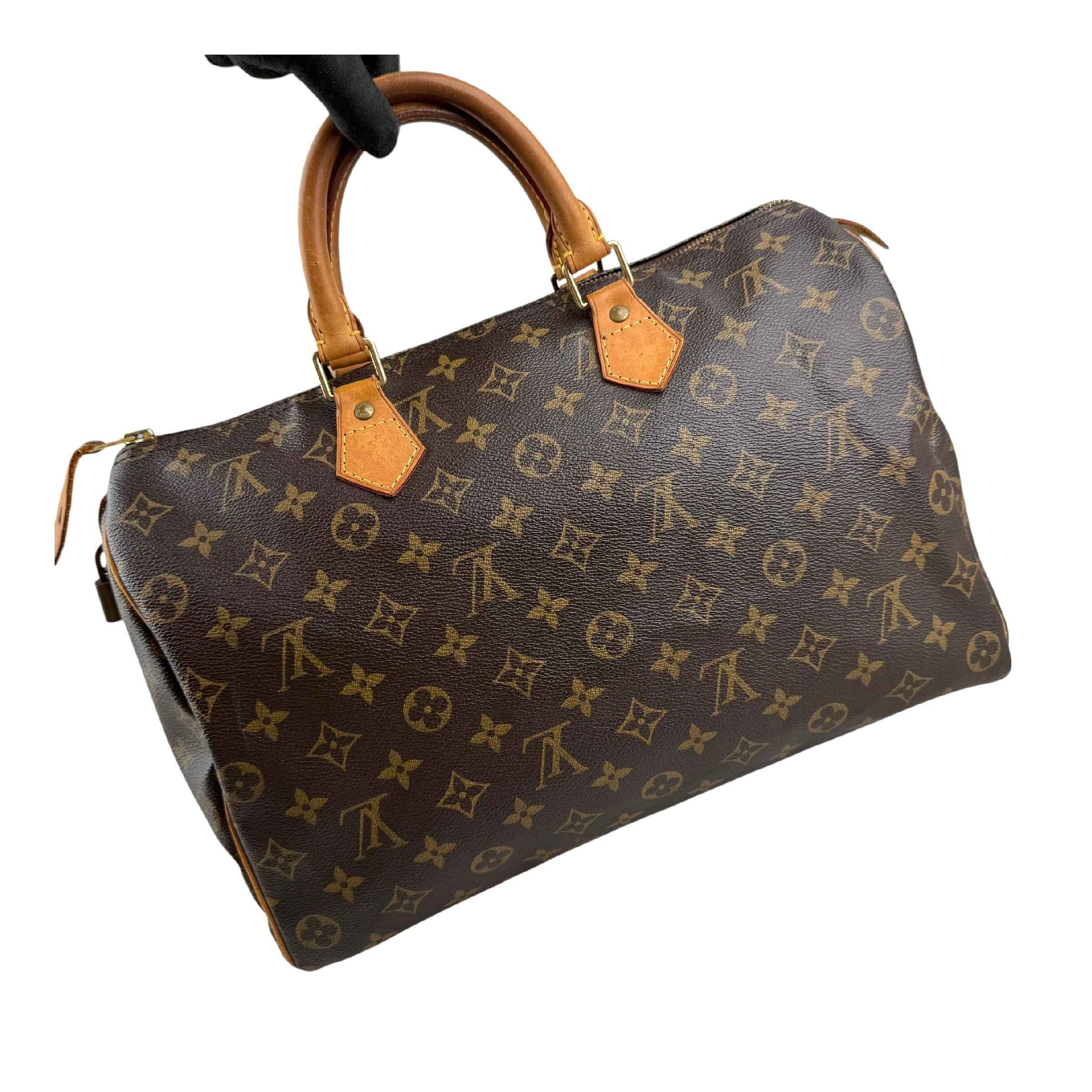 Louis Vuitton Monogram Canvas Speedy 35 Bag