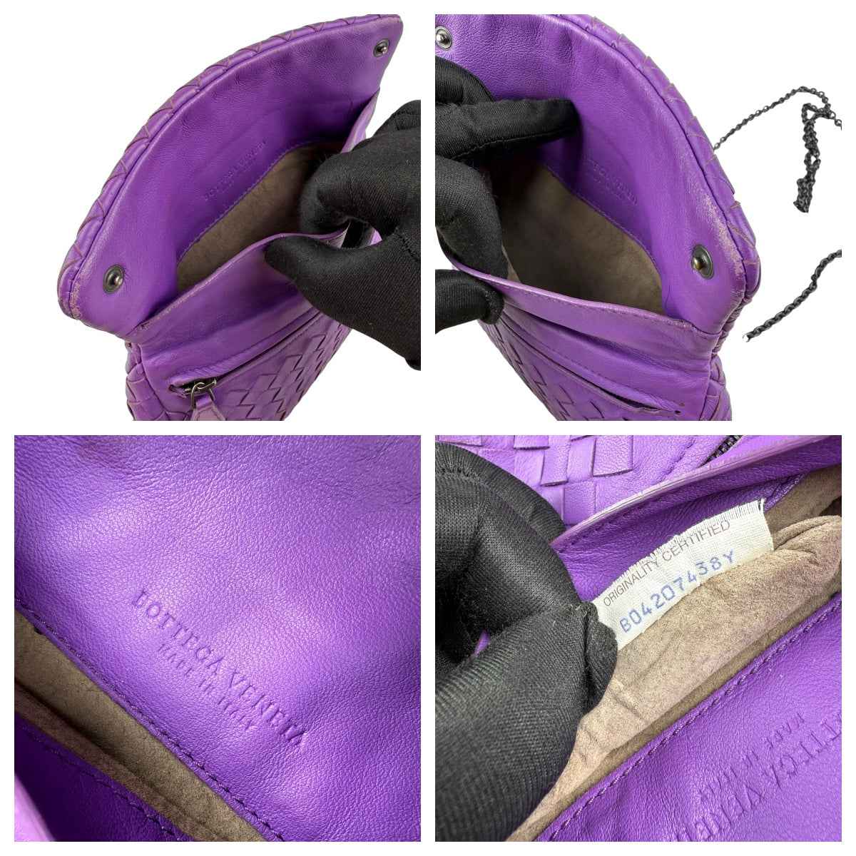 Bottega Veneta Baby Nappa Intrecciato Olimpia Crossbody
