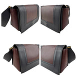 Pre-owned celine frame leather crossbody bag front