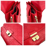 Pre-owned dior-diorling-shoulder-bag-red-front