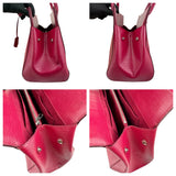 Pre-owned louis vuitton marly bb epi leather fuchsia bag front