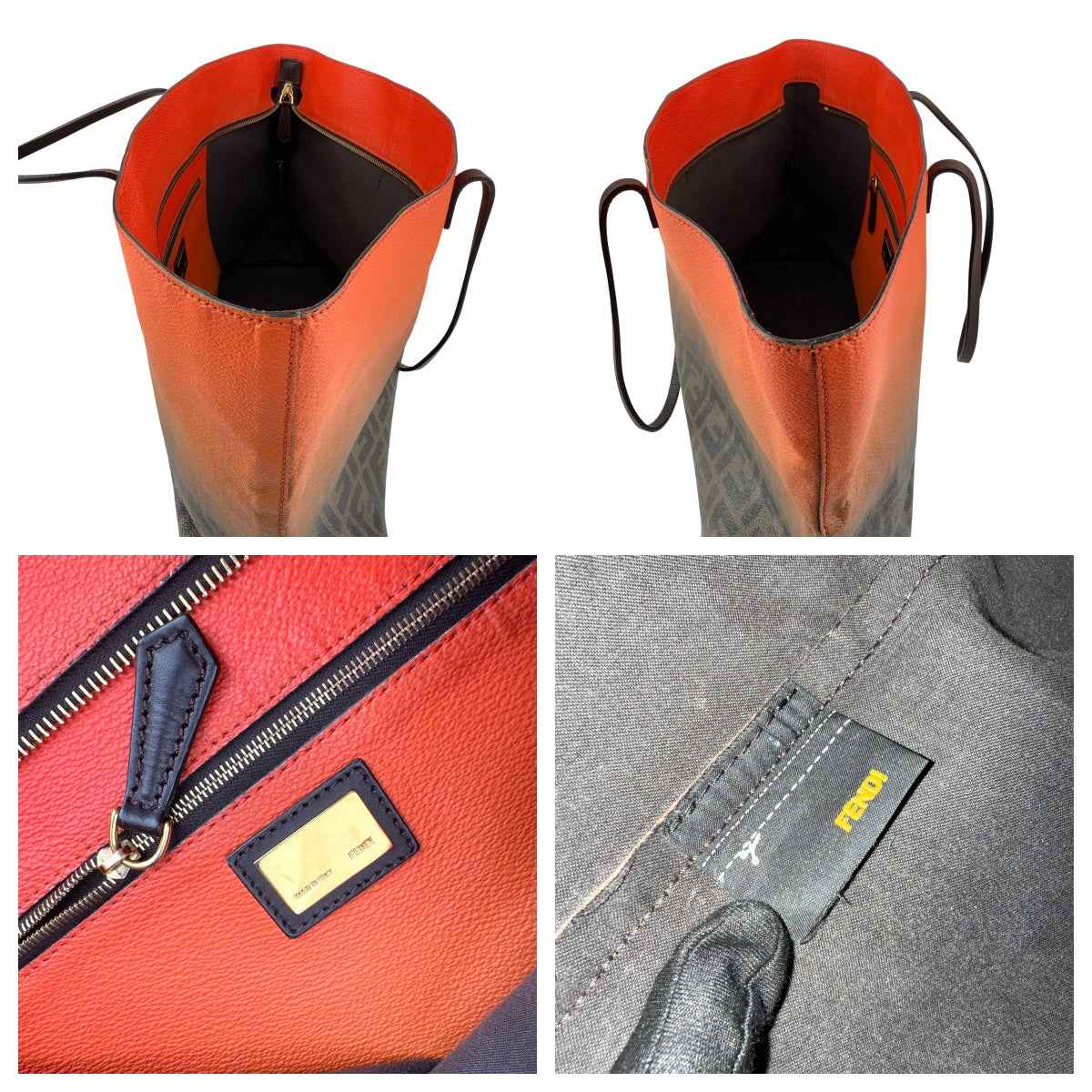 Fendi Ombre Zucca Spalmati Tote