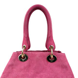 Pre-owned Dior Pink Fabric Bag With Leather Handle bag