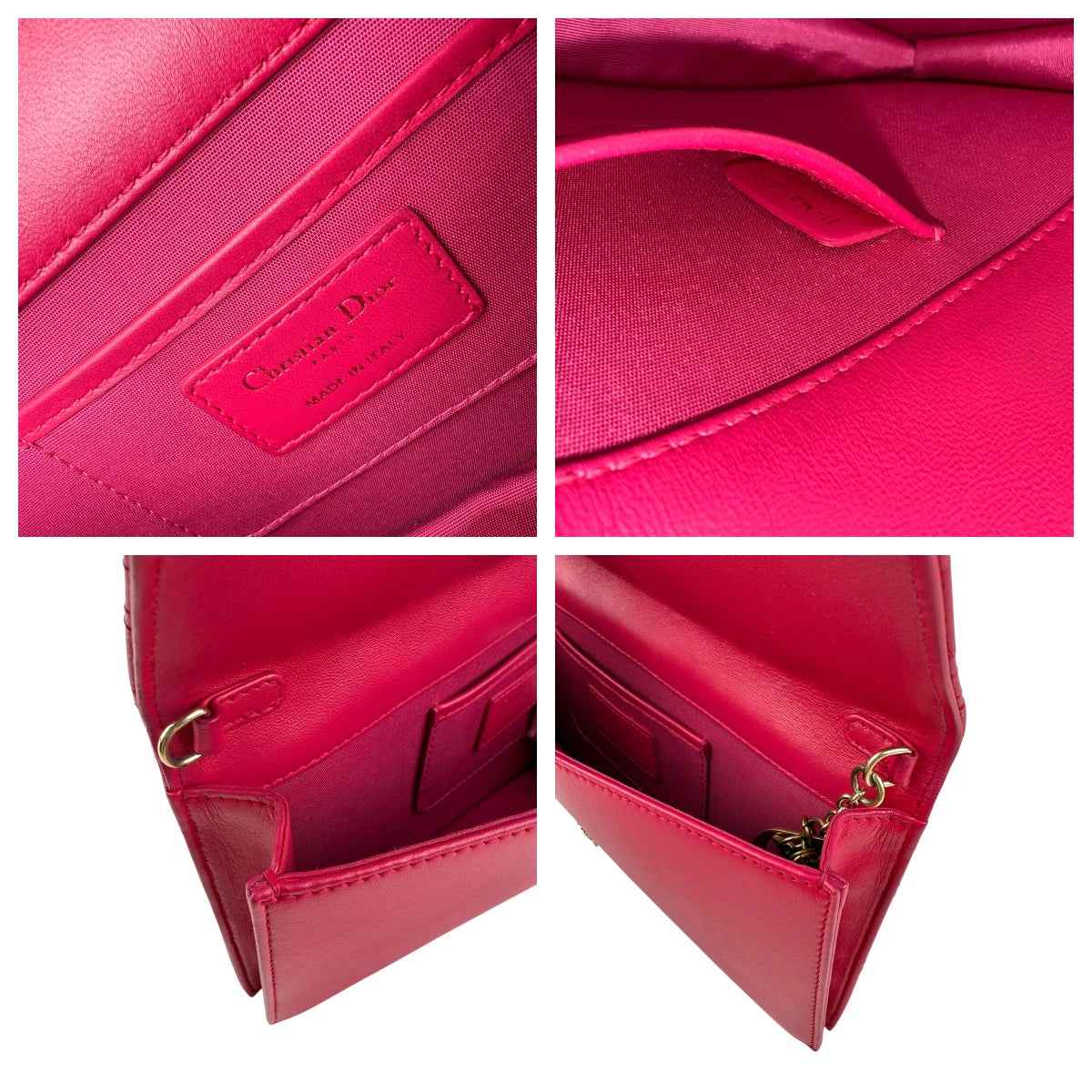 Dior Lady Dior Pouch with Chain Crossbody Bag