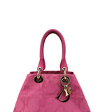 Pre-owned Dior Pink Fabric Bag With Leather Handle bag