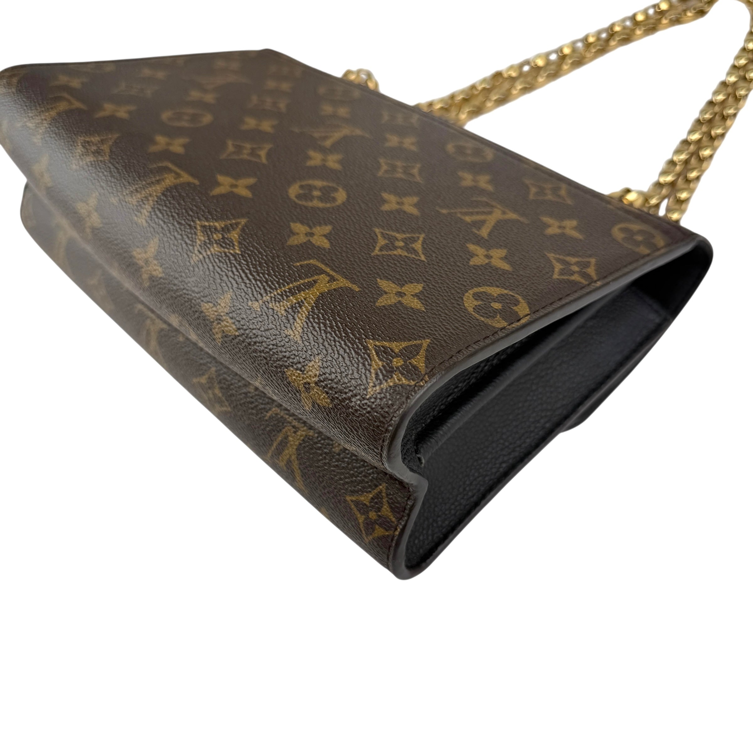 Pre-owned Louis Vuitton Monogram Canvas Black Victoire Bag