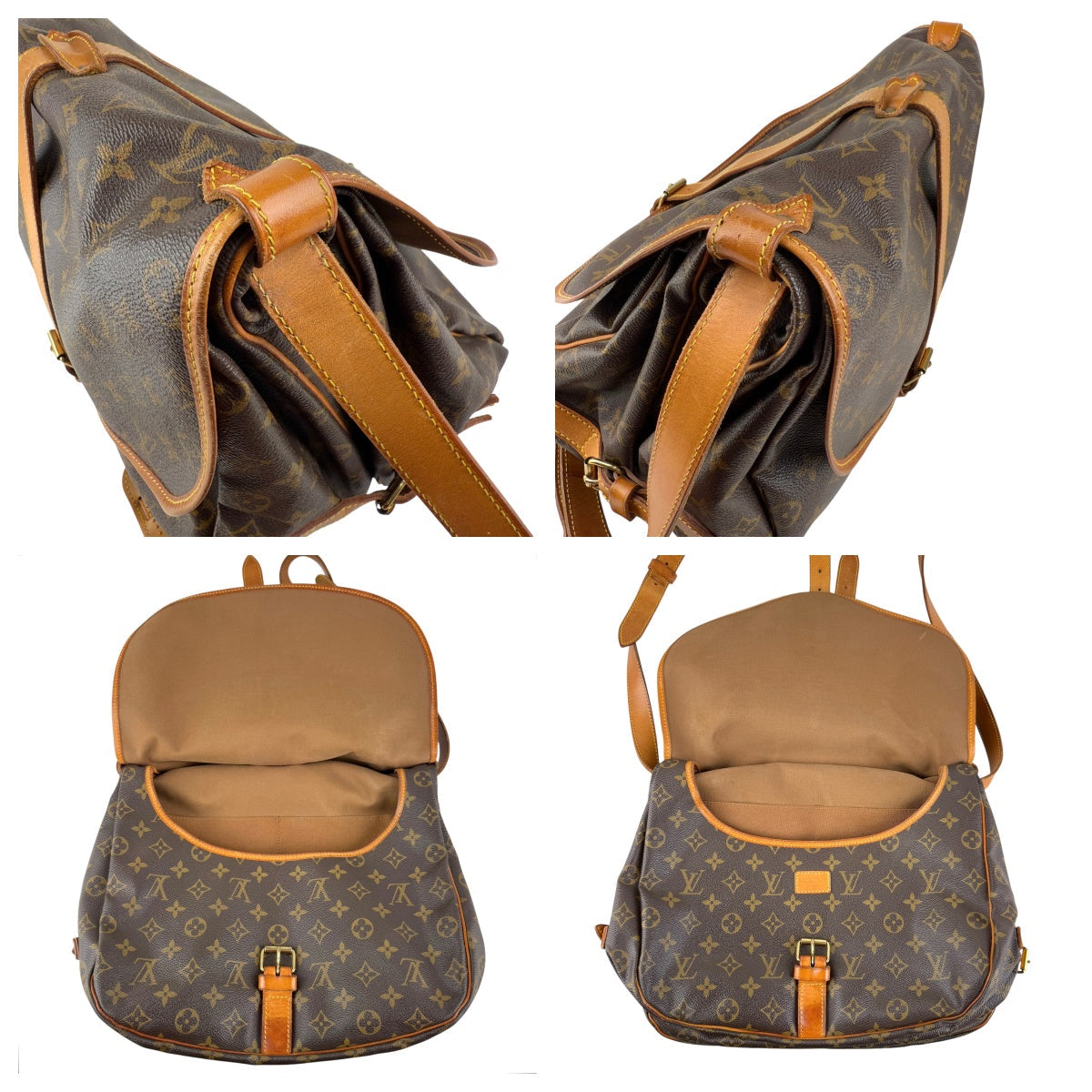 Pre-owned Louis Vuitton Monogram Canvas Saumur Messenger Bag messenger bag