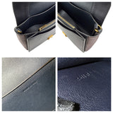 Pre-owned celine frame leather crossbody bag front