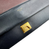 Pre-owned celine frame leather crossbody bag front
