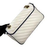 Gucci Matelasse Diagonal Torchon GG Marmont Shoulder Bag