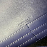 Pre-owned bottega-veneta-monalisa-purple-atlantic-intrecciato-chain-wallet-front