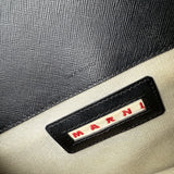 Pre-owned marni-medium-colorblock-leather-trunk-crossbody-bag-front