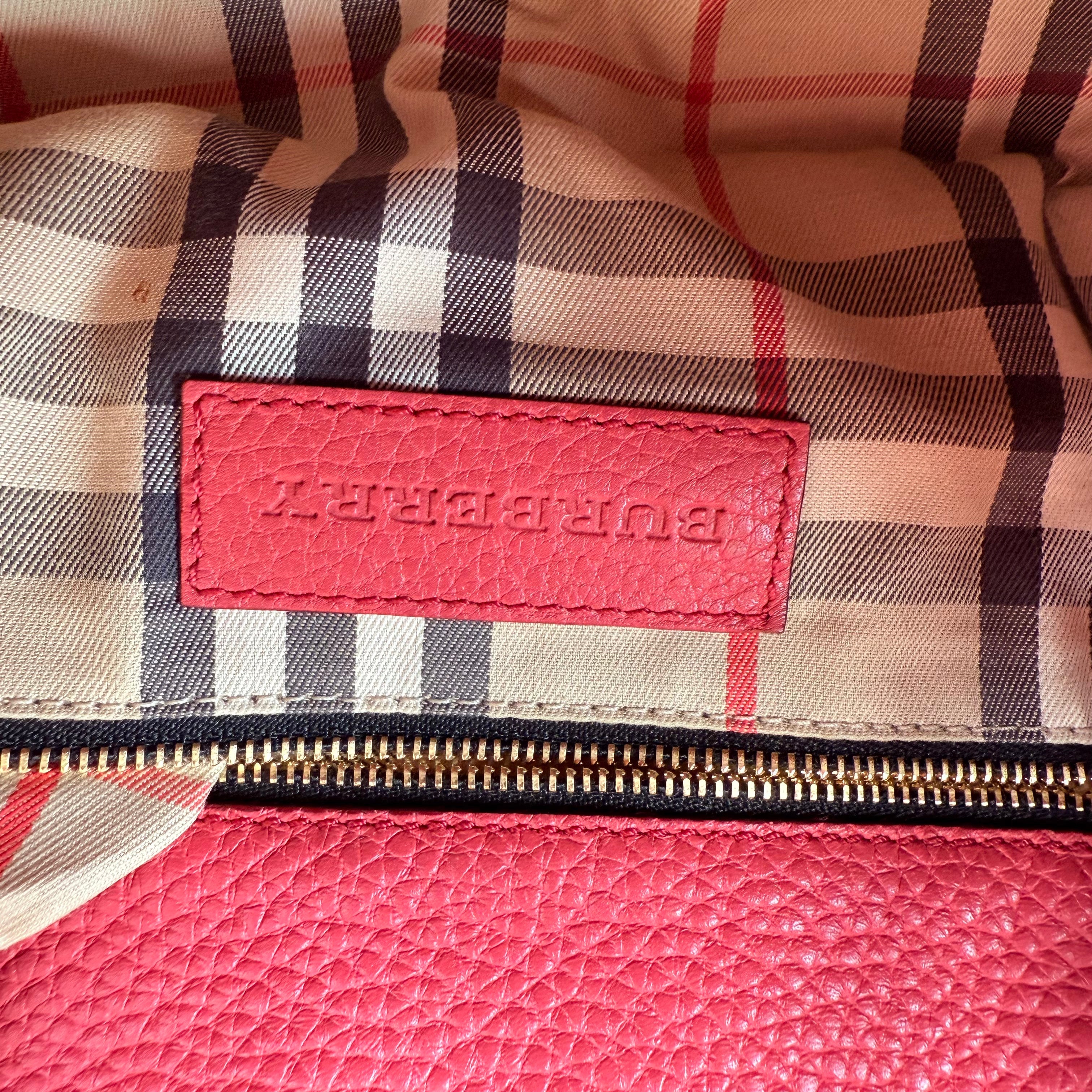 Pre-owned burberry-leah-small-pebbled-leather-crossbody-bag-front