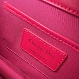 Pre-owned dior-lambskin-cannage-lady-dior-wallet-on-chain-crossbody-front