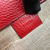 Pre-owned gucci-small-dollar-interlocking-g-red-crossbody-bag-front